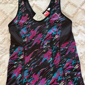 Puma Women's Vibrant Multicolor gym Tank Top